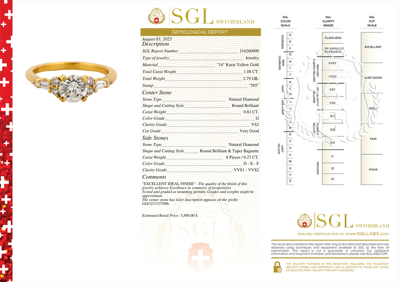 Certificate for Elegant Spark
